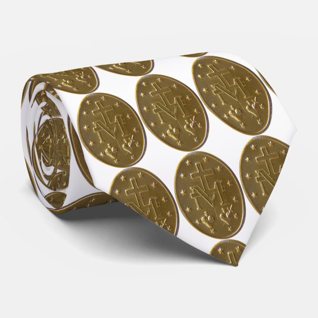 Gravata glória da medalha milagrosa (Rolled)