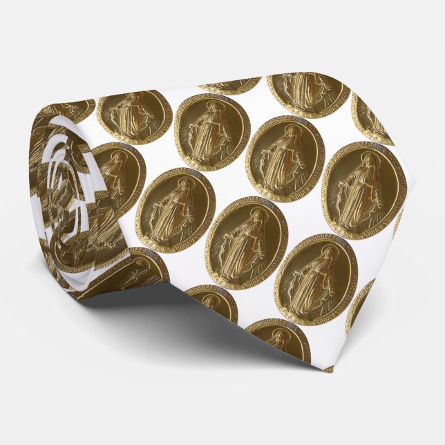 Gravata glória da medalha milagrosa (Rolled)