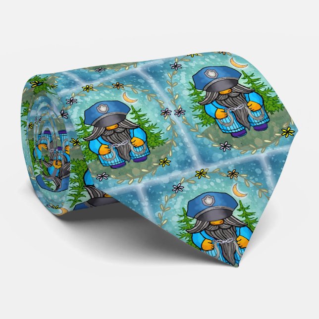 Gravata Gnomo da polícia (Rolled)