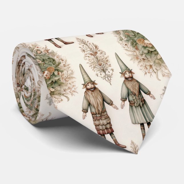 Gravata Gnômos da Floresta Caprichosa & Botânica (1) (Rolled)