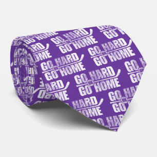 Gravata 'Go Hard or Go Home (Hóquei)'