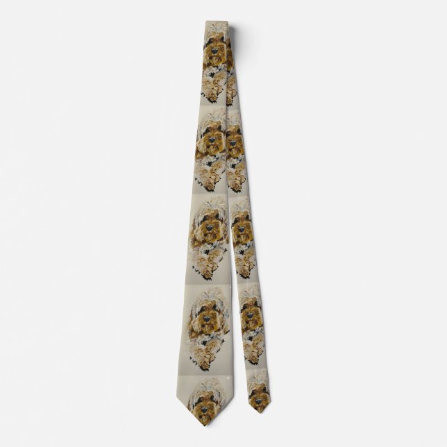 Gravata Golden Cockapoo tie (Frente)