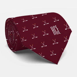 Gravata Golf Clubs Monogrammed Maroon