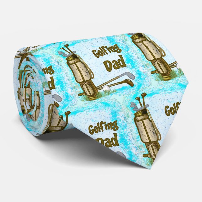 Gravata Golfing Golf Dad (Rolled)