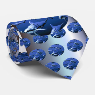 Gravata Golfinho azul