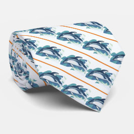 Gravata Golfinhos Futebol esportivo jogando beisebol