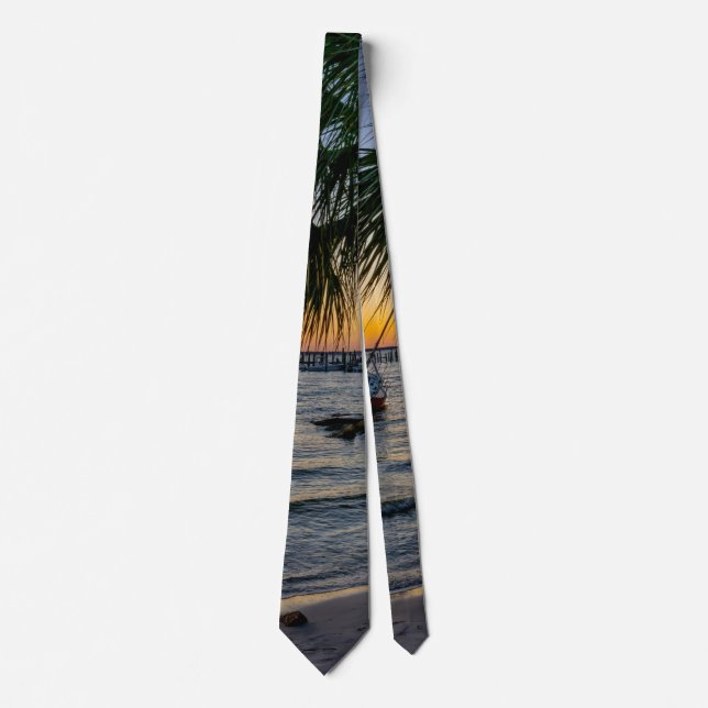 Gravata Golfo Breeze Florida Sunset Neck Tie (Frente)