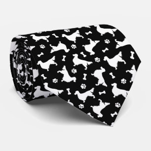 Gravata Gordon Setter Icon Pattern Neck Tie