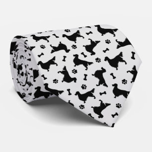 Gravata Gordon Setter Icon Pattern Neck Tie