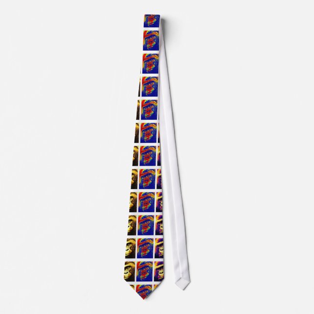 Gravata Gorillas Pop Art Tie (Frente)