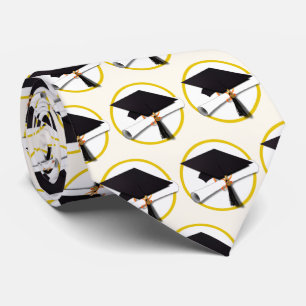 Gravata Gorro de Graduação e Diploma de Graduação