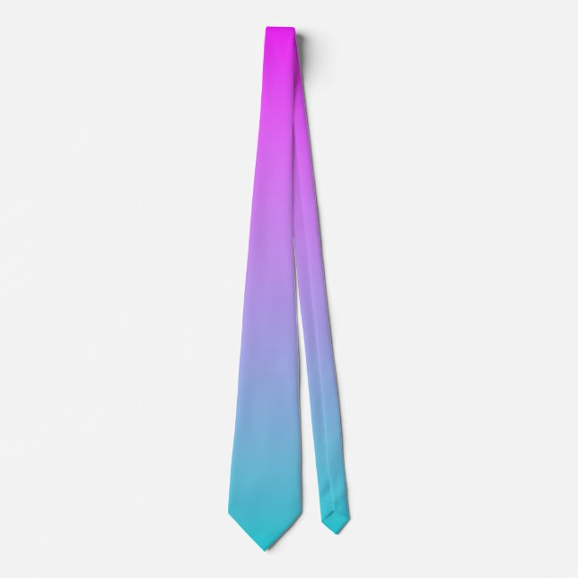Gravata Gradiente Azul Roxo (Frente)