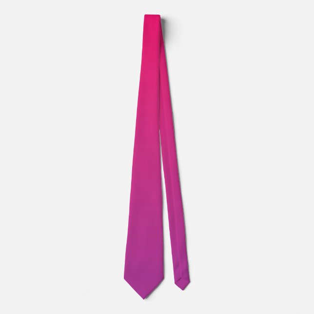 Gravata Gradiente Rosa Roxo (Frente)