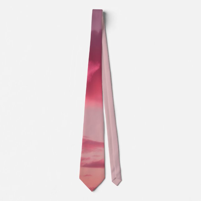 Gravata Gradiente rosa sonhador (Frente)