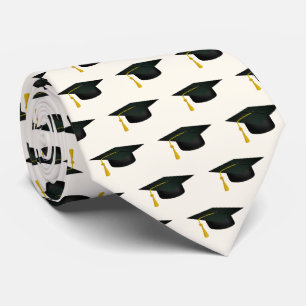 Gravata Graduação de Boina e Pendente Dourado