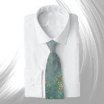 Gravata Gráfico Dourado Verde chique<br><div class="desc">design chique gráfico</div>