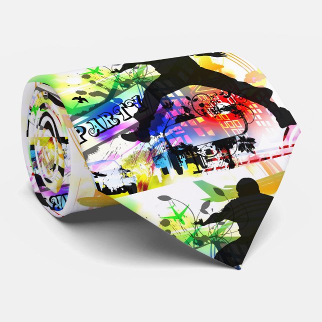 Gravata Grafite da Dança (Rolled)