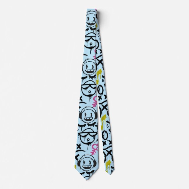 Gravata Grafite GFT01 Preto. Lblue BG (Frente)