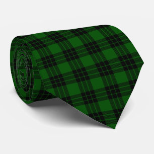 Gravata Graham tartan green black xadrez
