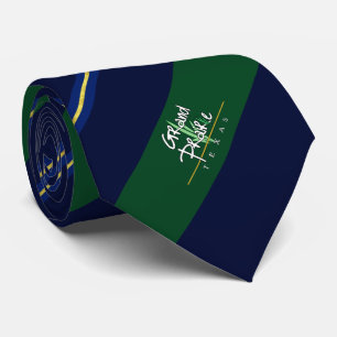 Gravata Grand Prairie (Texas), bandeira da cidade, Neck Ti
