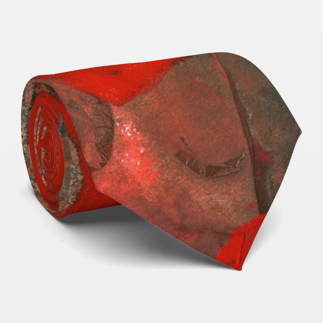 Gravata Gravação Abstrata de Design "Ascender" (Rolled)