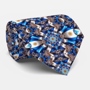 Gravata Gravação com Design de cores argentinas