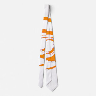 Gravata Gravação com o Big Orange Twirl