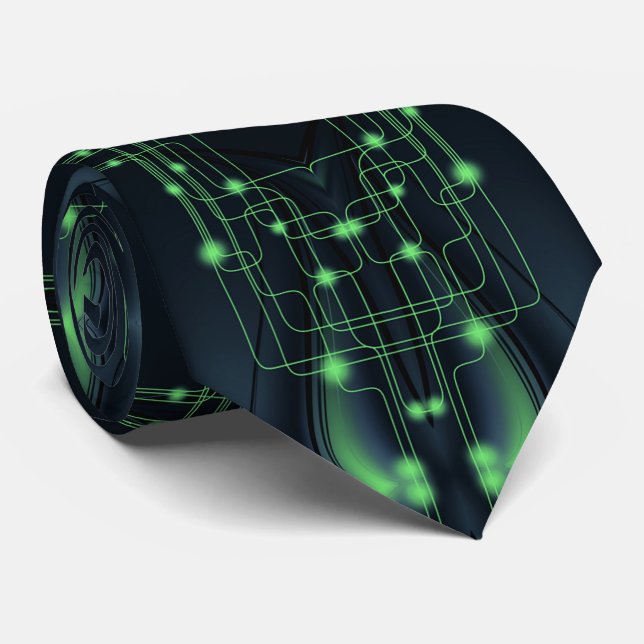 Gravata Gravação da tecnologia Green Light (Rolled)
