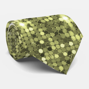 Gravata Gravação de Cartreuse Sequin Sparkle Tie