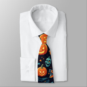 Gravata Gravação de Ícones de Halloween