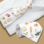 Gravata Gravação de Padrão do Tema do Chef<br><div class="desc">A gravata masculina apresenta um padrão delicioso inspirado em equipamento de chef, fazer um presente pensativo para apresentar a um pai ou avô que tem paixão por cozinhar ou é um chef profissional. A design apresenta uma variedade de símbolos e ferramentas relacionados ao cozinheiro, como chapéus de chef, utensílios de...</div>