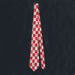 Gravata Gravação de Starbursts Vermelhos Retro<br><div class="desc">Esta Gravação Retro Vermelho e White Starbursts é tão adorável idade espacial que você não conseguirá conter seu entusiasmo. E por que você iria querer? Este meio século de inspiração moderno de 1960 apresenta um fundo de cinza escuro e filas de retângulos perfeitamente imperfeitos em cinzas vermelho, branco e pomba...</div>