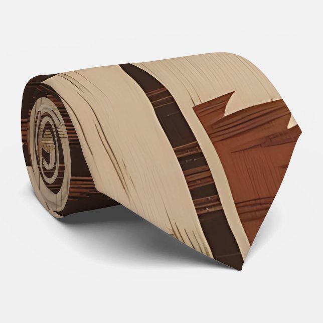 Gravata Gravação Geométrica do Pescoço com inspiração Trib (Rolled)