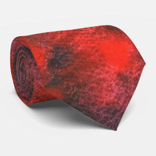 Gravata Gravador de Design Abstrato "Cosmos Red"