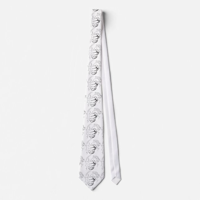 Gravata Gravador de Escovas de Arte Retro Pop (Frente)