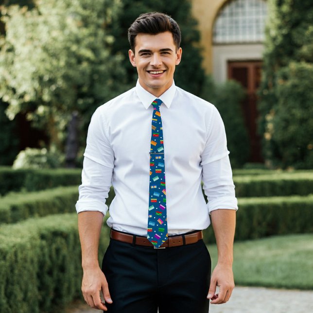 Gravata Gravador de Estrelas da Caixa - Azul (Criador carregado)