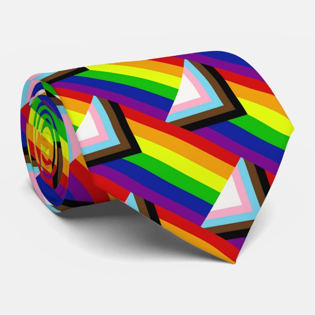 Gravata Gravador de Orgulho LGBTQ+ (Rolled)