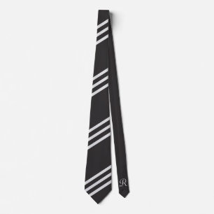 Gravata Gravador preto elegante e mínimo