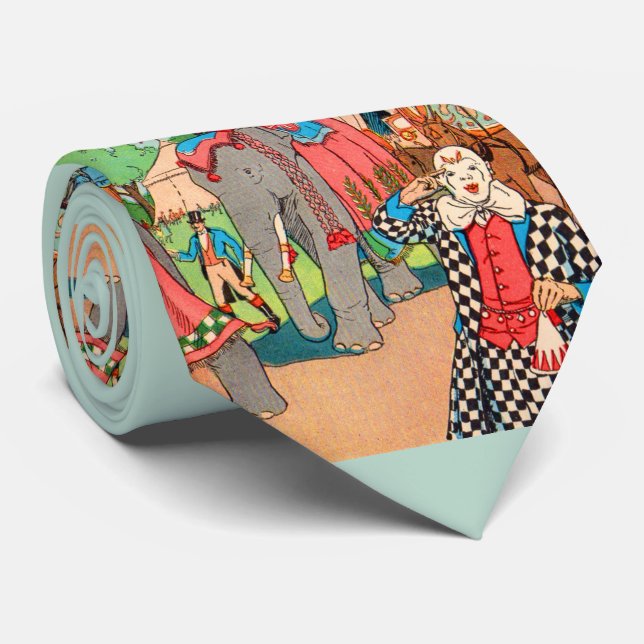 Gravata gravura de circo (Rolled)