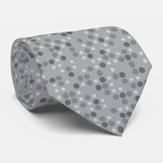 Gravata Gray Polka Dots