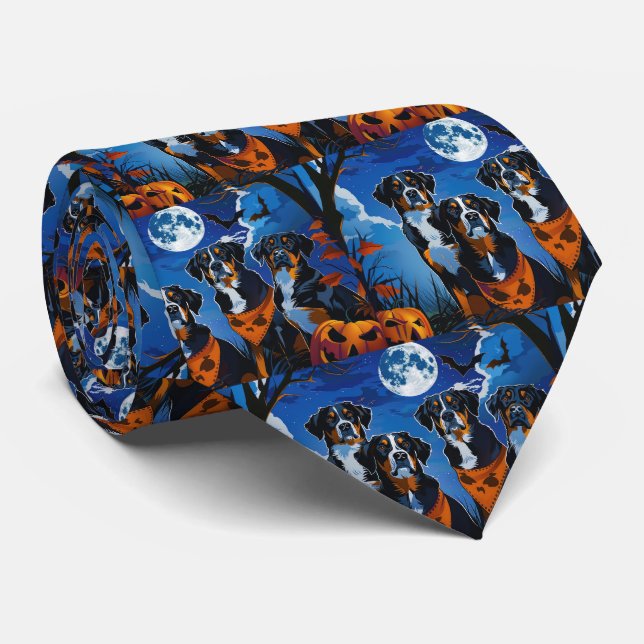 Gravata Greater Swiss Halloween Assustador (Rolled)