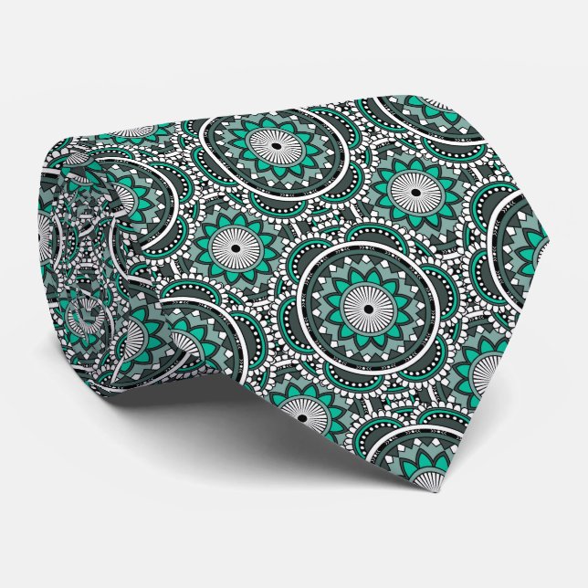 Gravata Green ancient Islamic mandala pattern (Rolled)