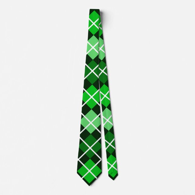 Gravata Green Argyle Tie (Frente)