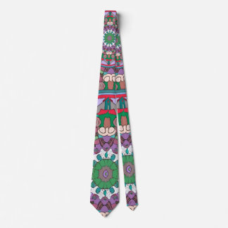 Gravata Green Mandala Neck Tie