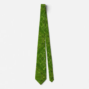 Gravata Greenery Swirls