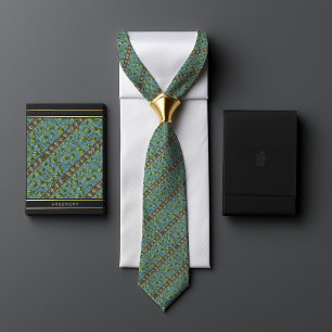 Gravata Greenery William Morris Inspirou Homens Florais