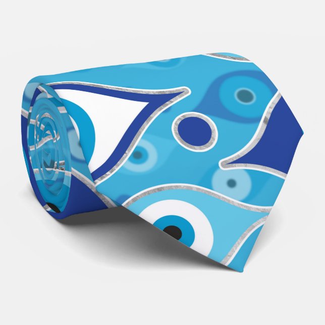 Gravata Grego Mati Mataki - Padrão de Mau de matiasma (Rolled)