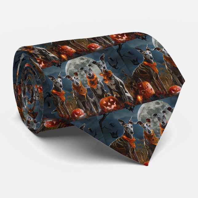 Gravata Greyhound Halloween Spooky (Rolled)