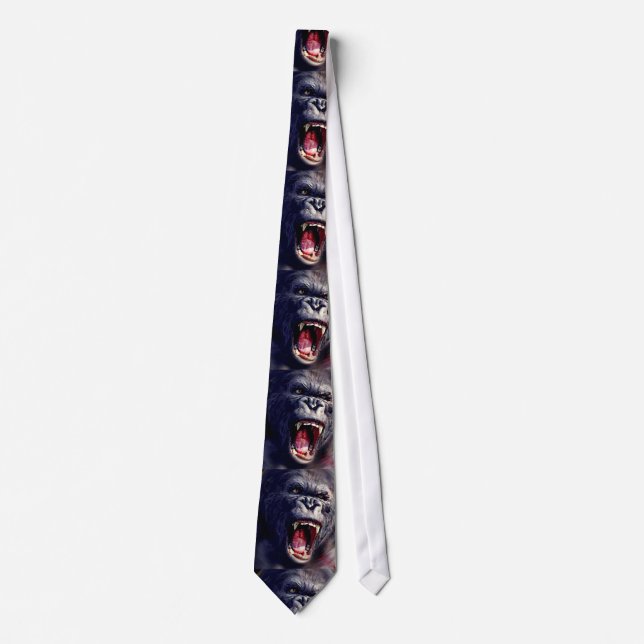 Gravata Gritando Gorilla Pop Art Neck Tie (Frente)