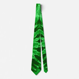 Gravata Groovy Green Spiral Tie Dye